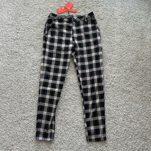 Men's YoungLA Dapper Dress Pants 34x32 BlackPlaid, NWT
